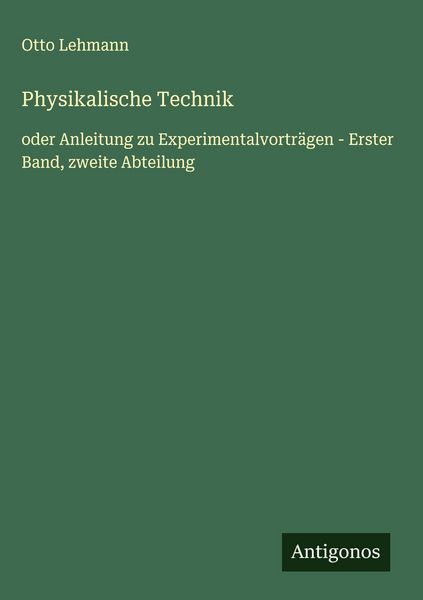 Produktbild: Physikalische Technik