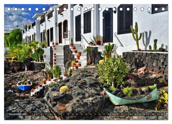 Produktbild: Lanzarote. Wunderwelt der Feuerberge (Tischkalender 2026 DIN A5 quer), CALVENDO Monatskalender