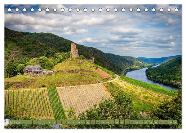 Produktbild: Mosel-Burgen (Tischkalender 2026 DIN A5 quer), CALVENDO Monatskalender