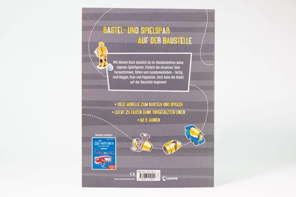 Produktbild: Mein 3D-Bastelbuch - Falten, kleben, spielen - Baustelle