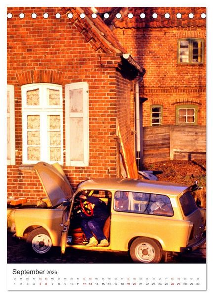 Produktbild: Auto-Land DDR - Trabant und Wartburg (Tischkalender 2026 DIN A5 hoch), CALVENDO Monatskalender
