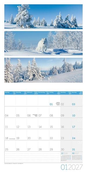 Produktbild: Colours of Nature Kalender 2027 - 30x30 - Art12