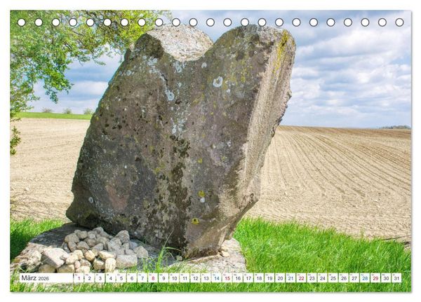 Produktbild: Steine an der Grenze - Wanderbare Kunst (Tischkalender 2026 DIN A5 quer), CALVENDO Monatskalender