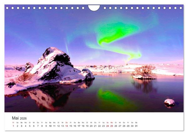 Produktbild: Nordlichter - ein beeindruckendes Schauspiel. (Wandkalender 2026 DIN A4 quer), CALVENDO Monatskalender