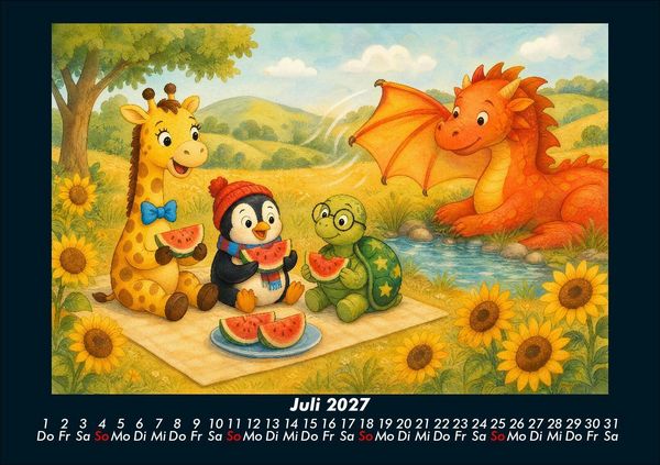 Produktbild: Nala, Pico & Taz in der Drachenwelt 2027 Fotokalender DIN A5