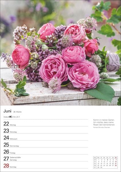 Produktbild: Blumenpracht Wochenplaner 2026 - 53 stimmungsvolle Fotografien