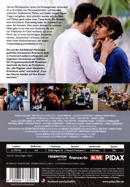 Produktbild: Deadly Tropics, Staffel 4 (Tropiques criminels) / Weitere 8 Folgen der erfolgreichen Krimiserie [2 DVDs]