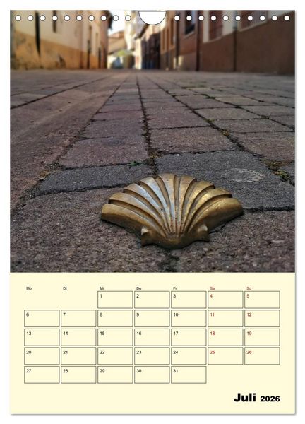 Produktbild: Buen Camino - Mein Jakobsweg - Camino Franc&eacute;s (Wandkalender 2026 DIN A4 hoch), CALVENDO Monatskalender
