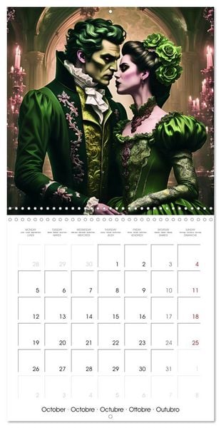 Produktbild: Vampire Pairs of Darkness (Wall Calendar 2026 12 &times; 12 Inch) CALVENDO 12 Month Wall Calendar