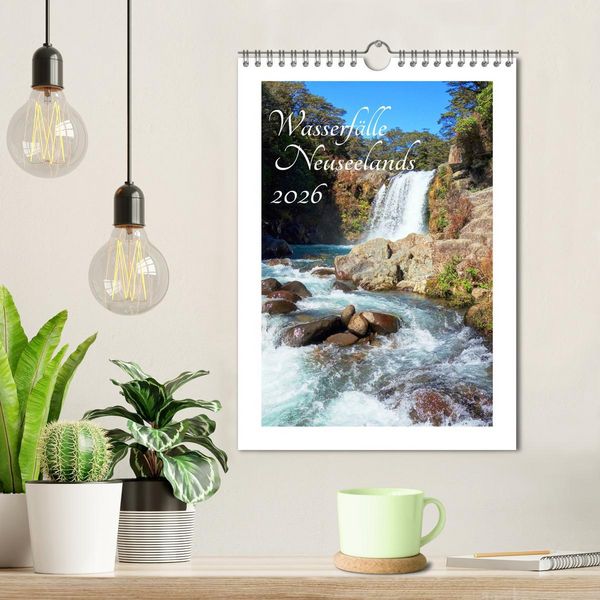Produktbild: Wasserf&auml;lle Neuseelands (Wandkalender 2026 DIN A4 hoch), CALVENDO Monatskalender