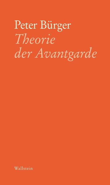 Produktbild: Theorie der Avantgarde