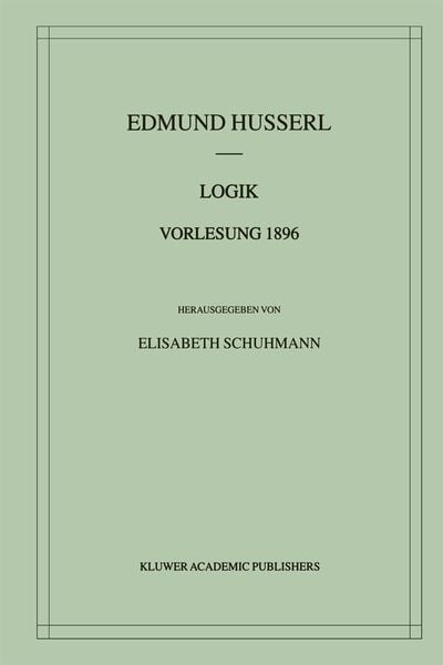 Produktbild: Logik Vorlesung 1896