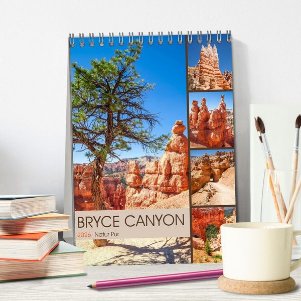 Produktbild: BRYCE CANYON Natur Pur (Tischkalender 2026 DIN A5 hoch), CALVENDO Monatskalender