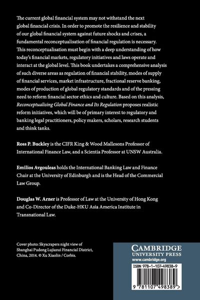 Produktbild: Reconceptualising Global Finance and Its Regulation