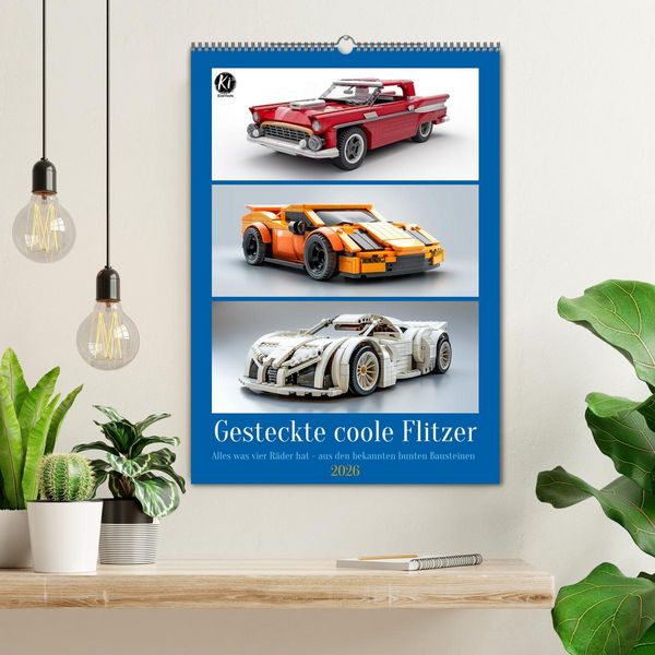 Produktbild: Gesteckte coole Flitzer (Wandkalender 2026 DIN A2 hoch), CALVENDO Monatskalender