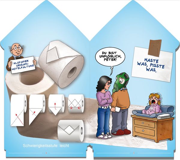 Produktbild: Tr&ouml;tsch Das Kloh&auml;uschenbuch Toilettenpapier Klopapier