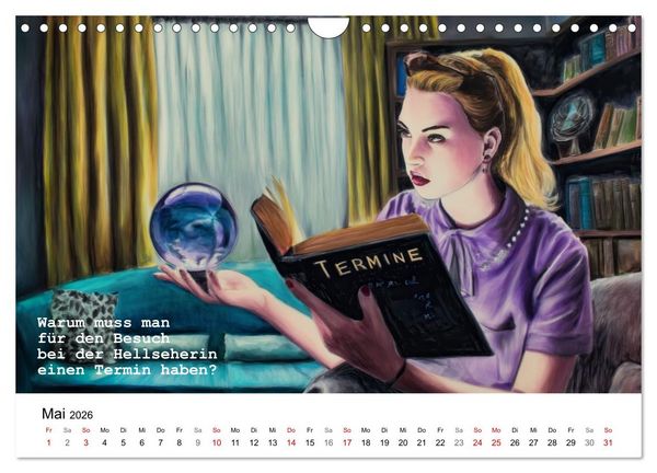Produktbild: Lustige und paradoxe Fragen (Wandkalender 2026 DIN A4 quer), CALVENDO Monatskalender