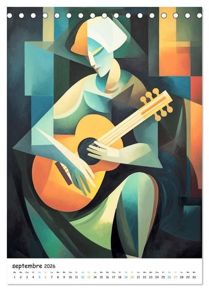 Produktbild: Ballade symphonique (Calendrier de bureau 2026 DIN A5 horizontal), CALVENDO calendrier mensuel