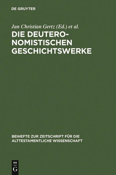 Produktbild: Die deuteronomistischen Geschichtswerke
