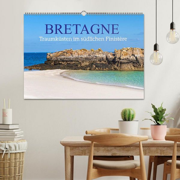 Produktbild: Bretagne - Traumk&uuml;sten im s&uuml;dlichen Finist&egrave;re (Wandkalender 2026 DIN A2 quer), CALVENDO Monatskalender