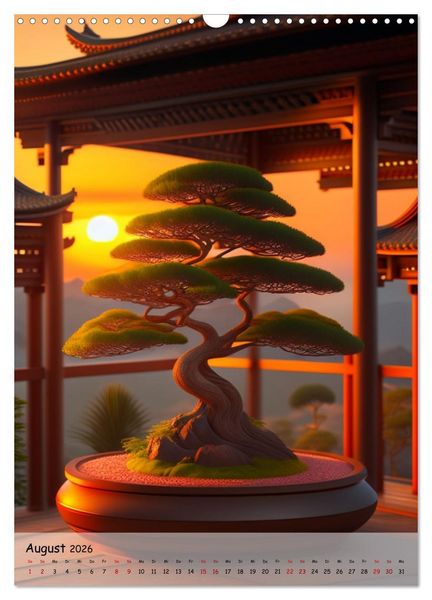 Produktbild: Bonsai Kunstwerke (Wandkalender 2026 DIN A3 hoch), CALVENDO Monatskalender
