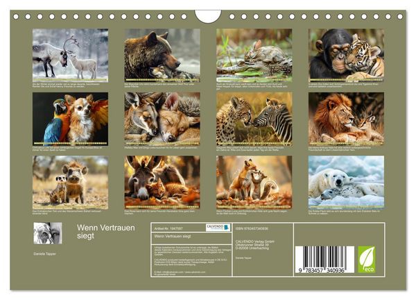Produktbild: Wenn Vertrauen siegt (Wandkalender 2026 DIN A4 quer), CALVENDO Monatskalender