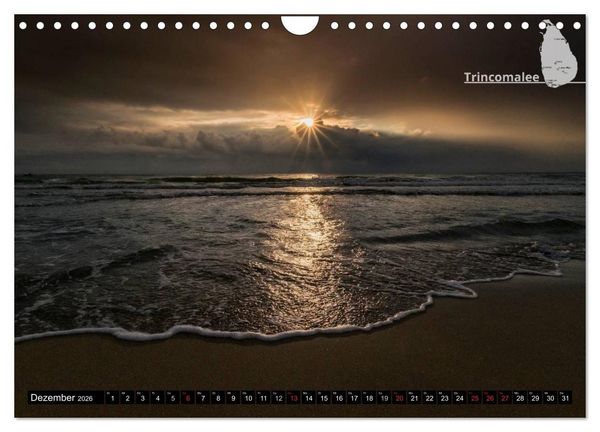 Produktbild: Sri Lanka, eine Reise &uuml;ber die Insel der King Coconut (Wandkalender 2026 DIN A4 quer), CALVENDO Monatskalender