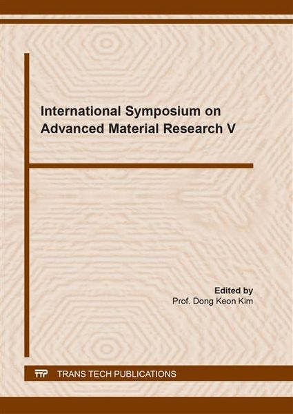 Produktbild: International Symposium on Advanced Material Research V