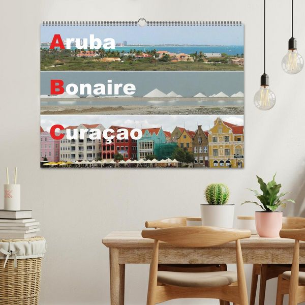Produktbild: ABC: Aruba - Bonaire - Cura&ccedil;ao (Wandkalender 2026 DIN A2 quer), CALVENDO Monatskalender