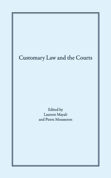 Produktbild: Customary Law and the Courts