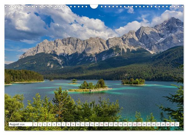 Produktbild: Bayern - Seen, Berge, Landschaft (Wandkalender 2026 DIN A3 quer), CALVENDO Monatskalender