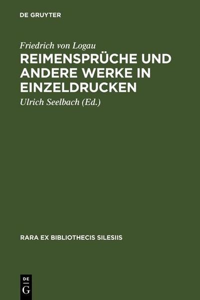 Produktbild: Reimenspr&uuml;che und andere Werke in Einzeldrucken
