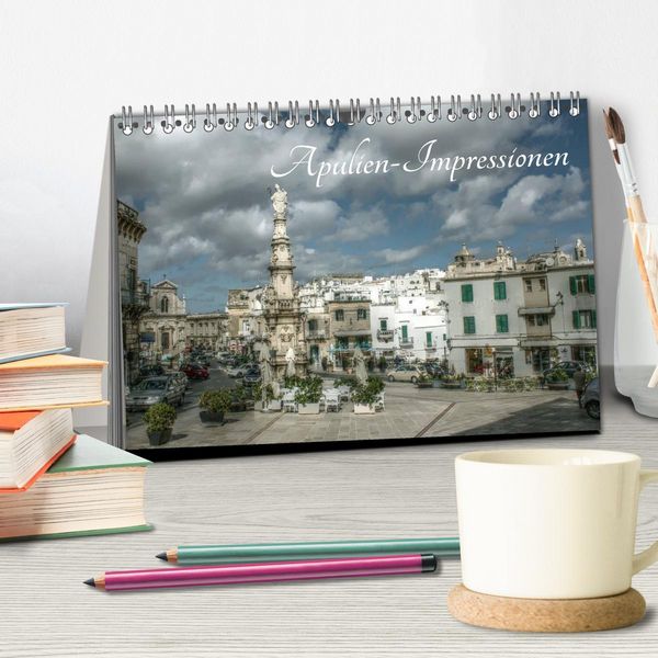 Produktbild: Apulien &ndash; Impressionen (Tischkalender 2026 DIN A5 quer), CALVENDO Monatskalender