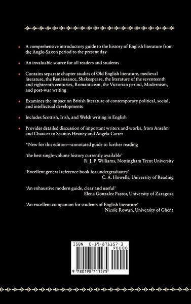 Produktbild: The Short Oxford History of English Literature