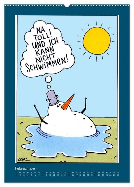 Produktbild: Na Toll! Comics von Martin Zak (hochwertiger Premium Wandkalender 2026 DIN A2 hoch), Kunstdruck in Hochglanz