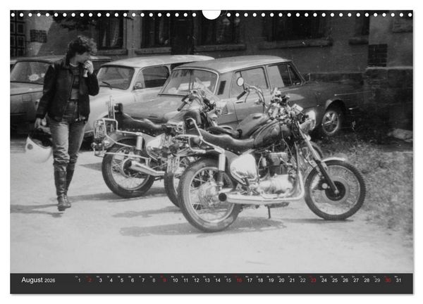 Produktbild: east Rider - Biker und Bikes aus der DDR (Wandkalender 2026 DIN A3 quer), CALVENDO Monatskalender