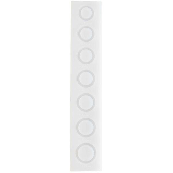 Produktbild: Silikon Gie&szlig;form Ringe schmal / Au&szlig;enma&szlig; Silikonform 4 x 21,5 cm