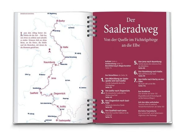 Produktbild: KOMPASS Radreisef&uuml;hrer Saaleradweg