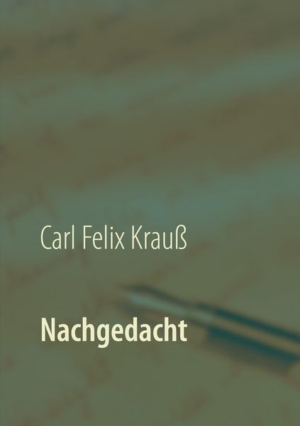 Produktbild: Nachgedacht