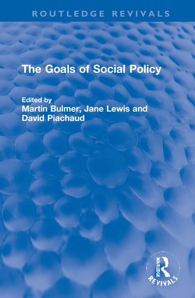 Produktbild: The Goals of Social Policy