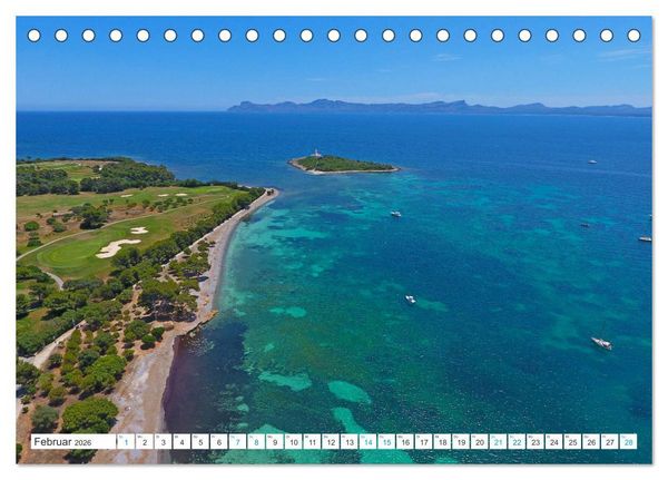 Produktbild: Mediterrane Golfpl&auml;tze - Spanien, Portugal, Mallorca (Tischkalender 2026 DIN A5 quer), CALVENDO Monatskalender