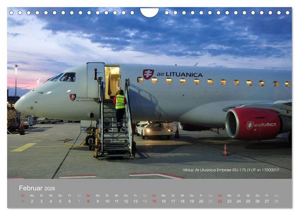 Produktbild: Flugzeuge im Auge der Kamera (Wandkalender 2026 DIN A4 quer), CALVENDO Monatskalender