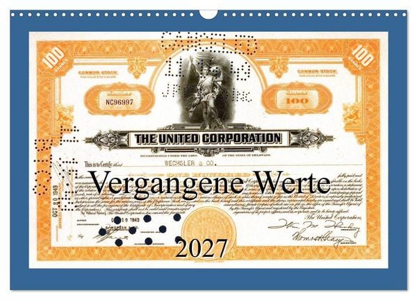 Produktbild: Vergangene Werte (Wandkalender 2027 DIN A3 quer), CALVENDO Monatskalender