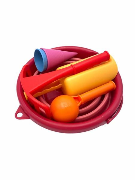 Produktbild: Schildkr&ouml;t Funsports - 7in1 Sand Toys Falteimer Set - rot