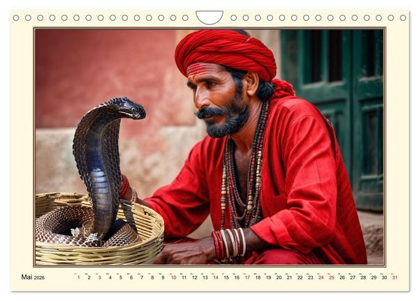 Produktbild: Tradition und Kultur in Indien (Wandkalender 2026 DIN A4 quer), CALVENDO Monatskalender
