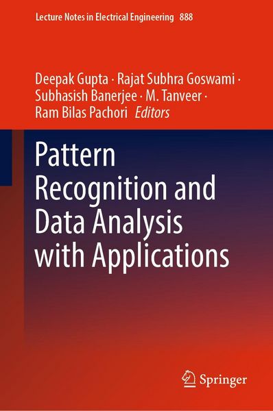 Produktbild: Pattern Recognition and Data Analysis with Applications