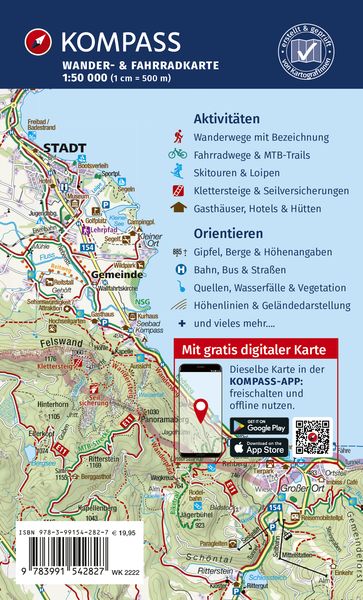 Produktbild: KOMPASS Wanderkarten-Set 2222 Elsass, Vogesen S&uuml;d / Alsace, Vosges du Sud, Colmar, M&uuml;lhausen / Mulhouse (2 Karten) 1:50.000
