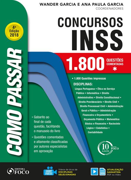 Produktbild: Como passar em concursos do INSS