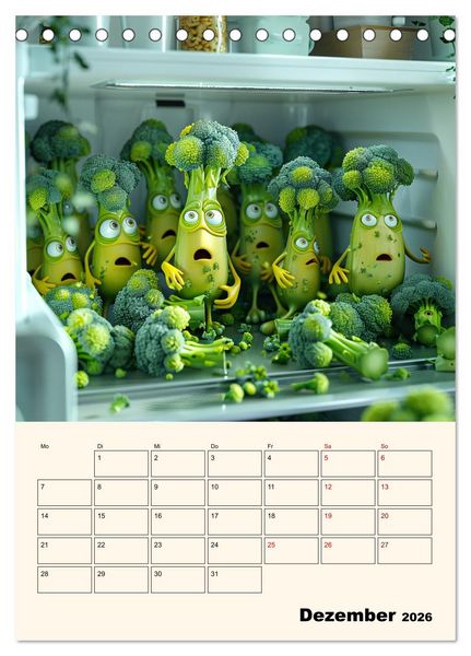 Produktbild: Nachts im K&uuml;hlschrank (Tischkalender 2026 DIN A5 hoch), CALVENDO Monatskalender
