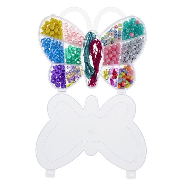 Produktbild: Perlen-Schmuckset 510St Schmetterling mit Kordeln-2x3m